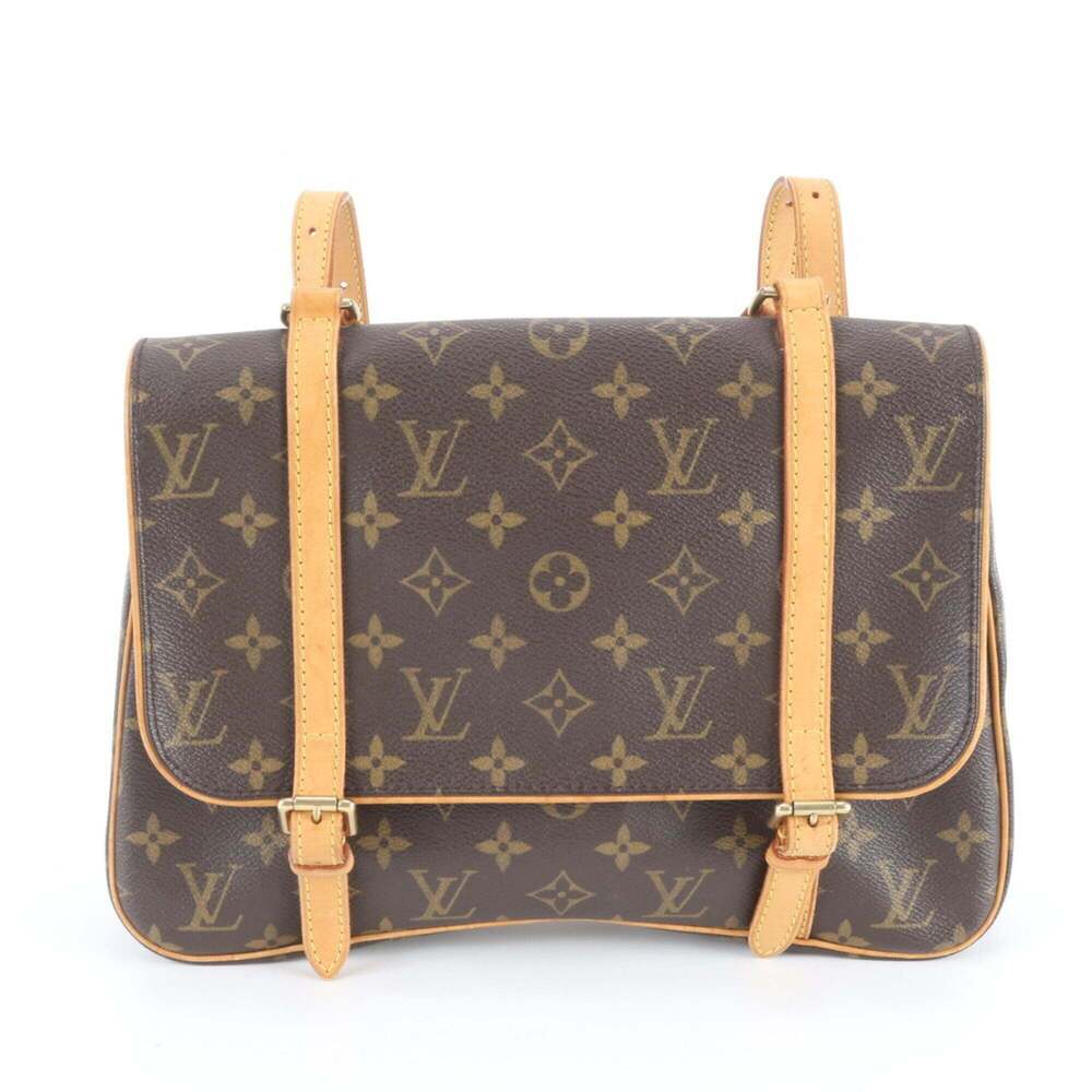 LOUIS VUITTON Brown Monogram Leather Backpack - Picture 2 of 10